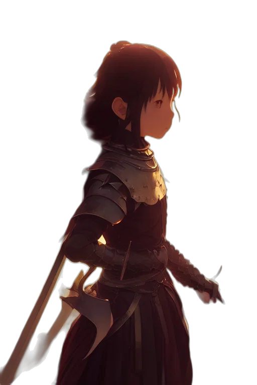 sword, weapon, staff, jacket transparent PNG cut-out