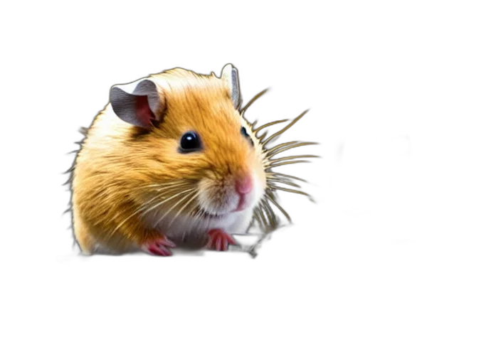 animal, creature, hat, hair, photorealistic, 3d render, concept art, pixel art transparent PNG cut-out