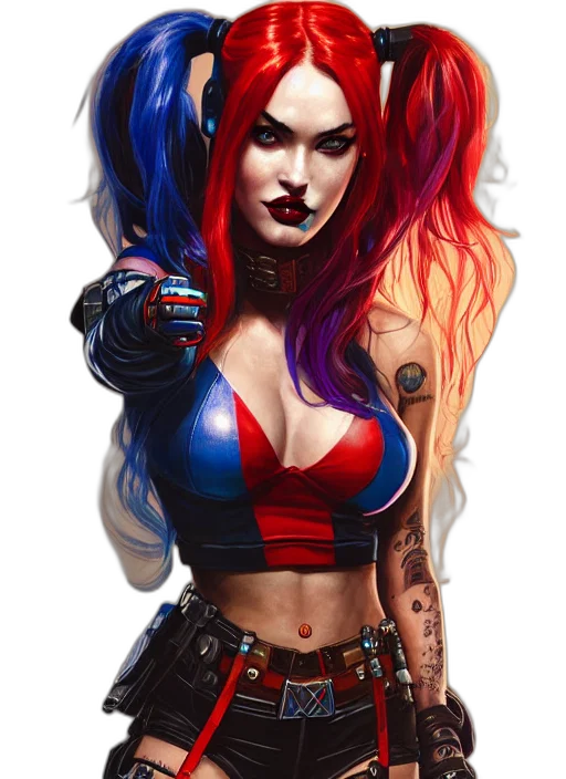 comic book art, fantasy art, cyberpunk, concept art, portrait, apex, legends, megan transparent PNG cut-out