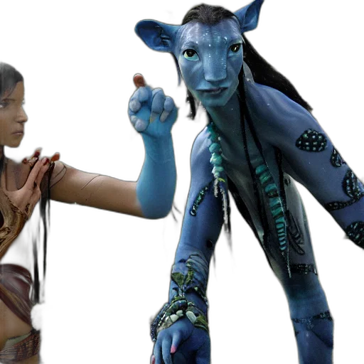 concept art, fantasy art, 3d render, outer space, blue, film, still, avatar transparent PNG cut-out