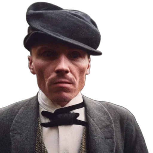 hat, face, staff, peaky, blinders, main, character, accidentally transparent PNG cut-out