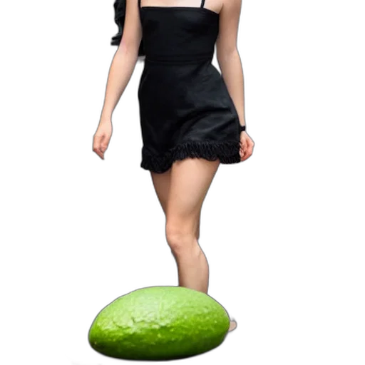 dress, creature, food, hat, concept art, 3d render, photorealistic, pixel art transparent PNG cut-out