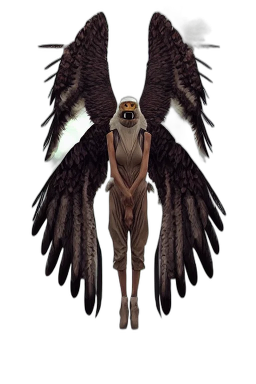 creature, animal, staff, mask, concept art, fantasy art, 3d render, photorealistic transparent PNG cut-out