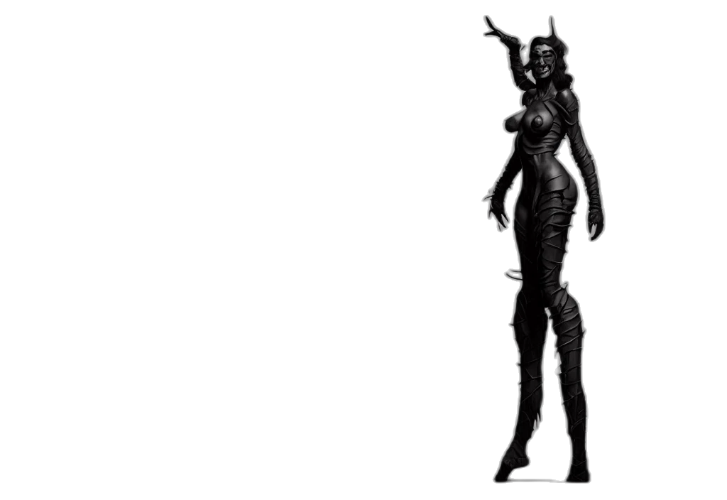 creature, dress, staff, animal, concept art, 3d render, pixel art, fantasy art transparent PNG cut-out