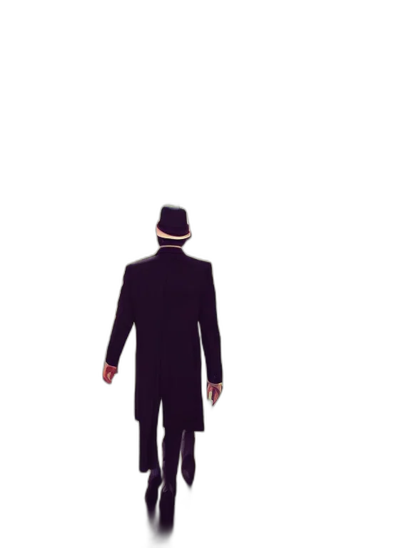 hat, staff, concept art, photorealistic, 3d render, comic book art, man, black transparent PNG cut-out