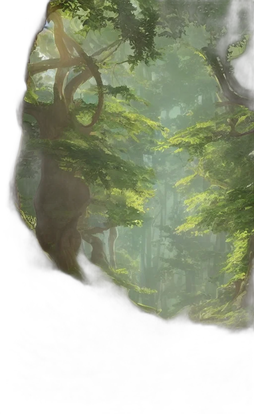 tree, dragon, mask, concept art, fantasy art, photorealistic, 3d render, forest transparent PNG cut-out