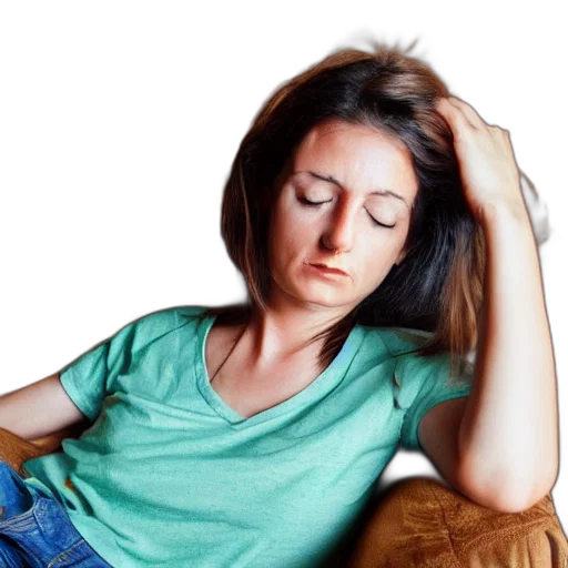 hair, photorealistic, sad, woman transparent PNG cut-out
