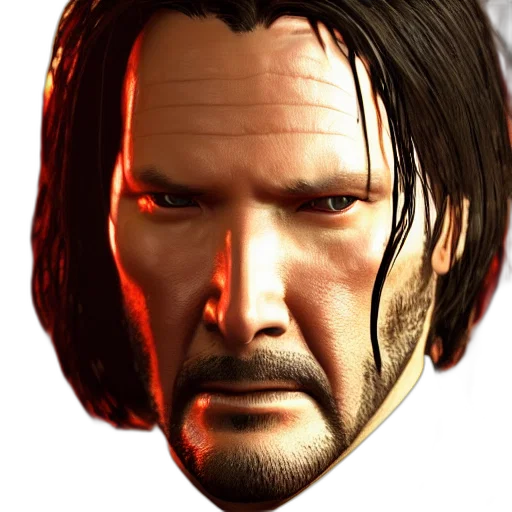 face, mask, hair, weapon, 3d render, photorealistic, concept art, fantasy art transparent PNG cut-out