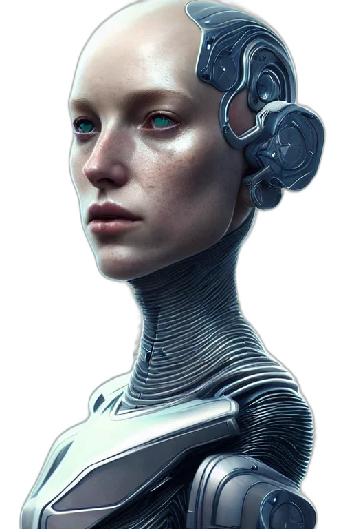 robot, face, cyberpunk, concept art transparent PNG cut-out