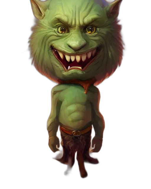 creature, staff, face, animal, concept art, fantasy art, 3d render, photorealistic transparent PNG cut-out