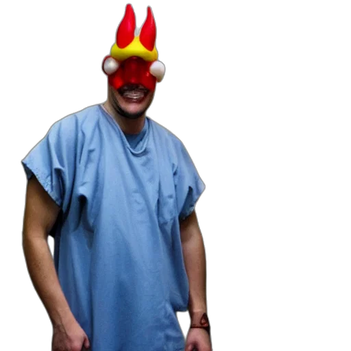 mask, staff, hat, creature transparent PNG cut-out