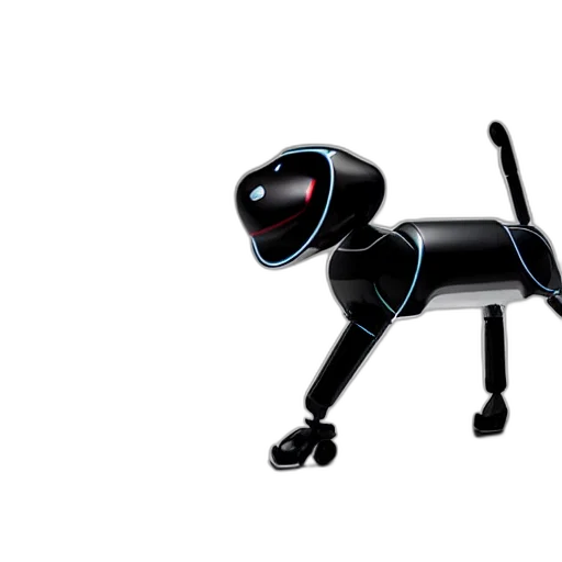 robot, animal, 3d render, concept art, cartoon, apple, idog, dog transparent PNG cut-out