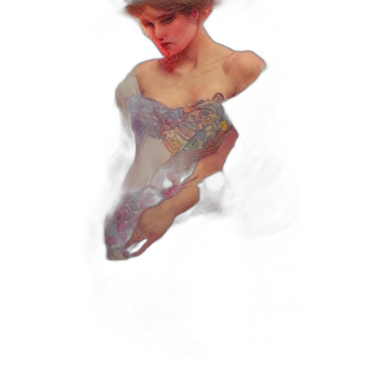 dress, hat, face, crown transparent PNG cut-out