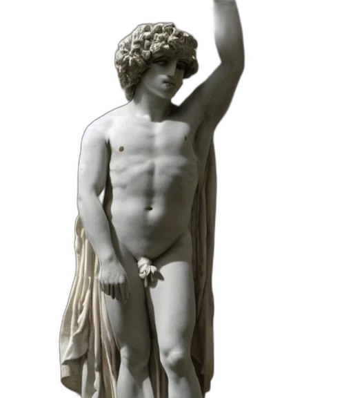 sword, photorealistic, 3d render, vaporwave, concept art, photograph, antinous, time transparent PNG cut-out