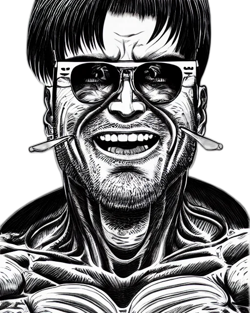 face, comic book art, cartoon, pencil sketch transparent PNG cut-out