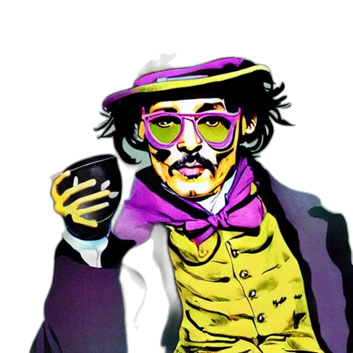 face, staff, cartoon, comic book art transparent PNG cut-out