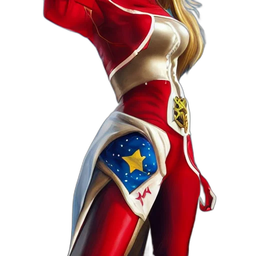 concept art, 3d render, comic book art, fantasy art, captain, vienna, austrian, superhero transparent PNG cut-out