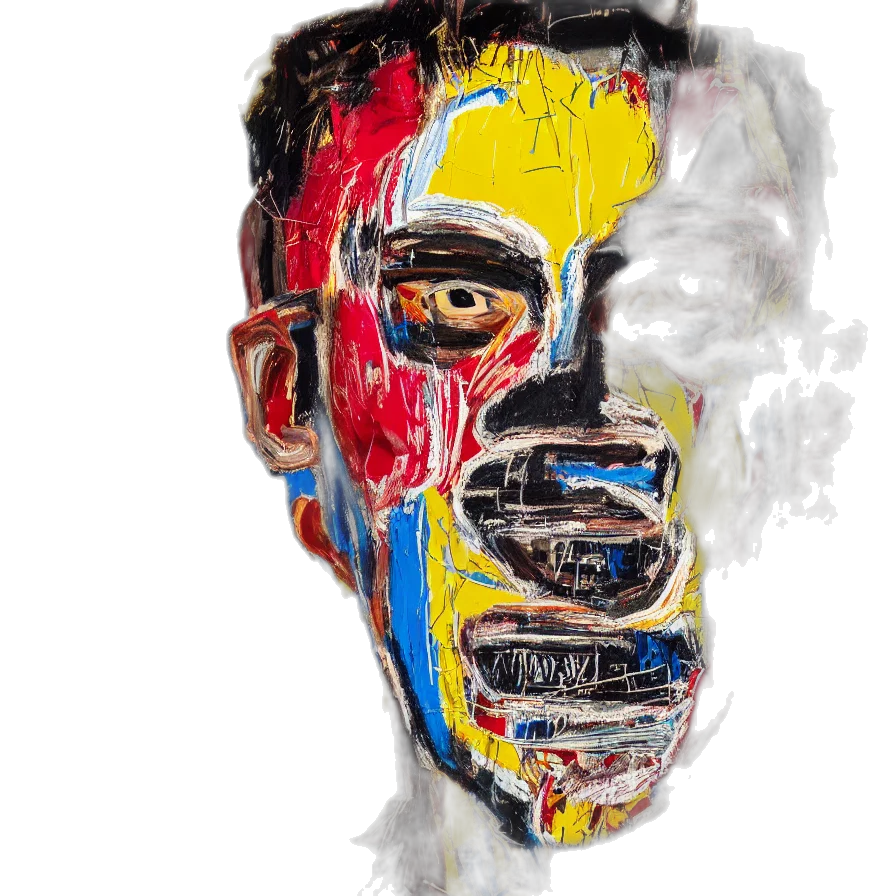 face, mask, robot, photorealistic transparent PNG cut-out