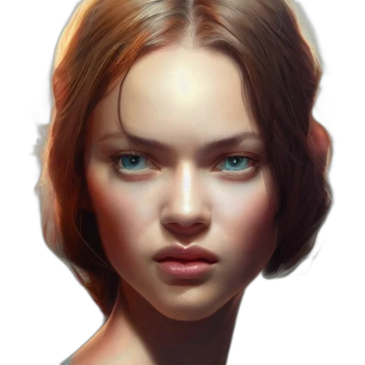 face, robot, hair, mask transparent PNG cut-out