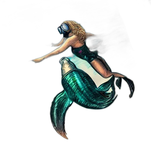 creature, animal, concept art, 3d render, fantasy art, pixel art, underwater, old transparent PNG cut-out