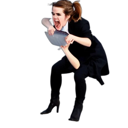 creature, mask, jacket, weapon transparent PNG cut-out