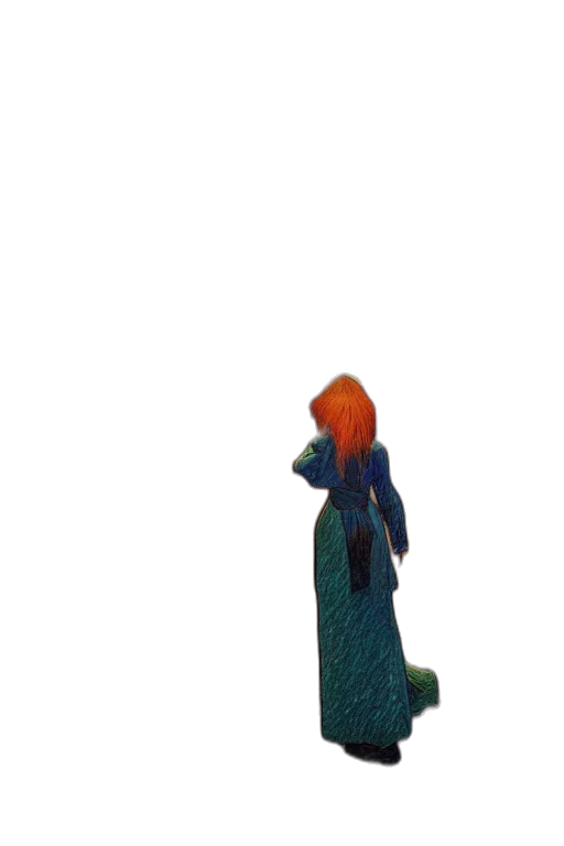 staff, dress, creature, bottle transparent PNG cut-out