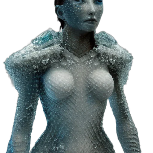 robot, dress, jewelry, mask, 3d render, concept art, cyberpunk, fantasy art transparent PNG cut-out