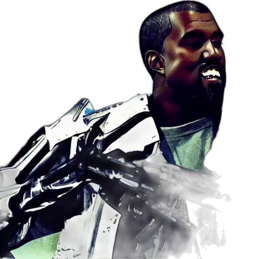 robot, weapon, jacket, sword, concept art, cyberpunk, photorealistic, 3d render transparent PNG cut-out