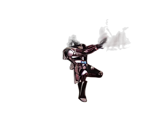 robot, weapon, sword, staff transparent PNG cut-out
