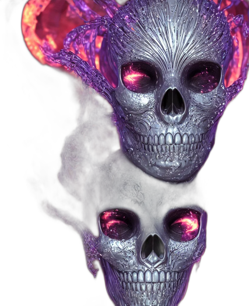 mask, face, concept art, 3d render transparent PNG cut-out