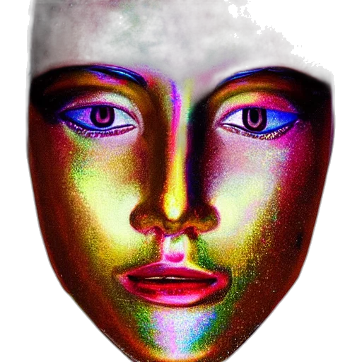 mask, face, crown, robot transparent PNG cut-out