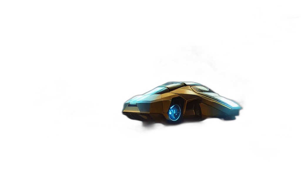 car, weapon, robot, concept art, 3d render, fantasy art, photorealistic, golden transparent PNG cut-out