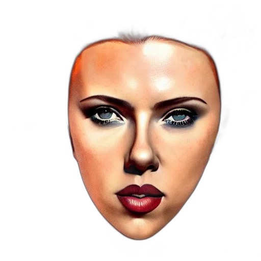 face, mask, jewelry, hair transparent PNG cut-out