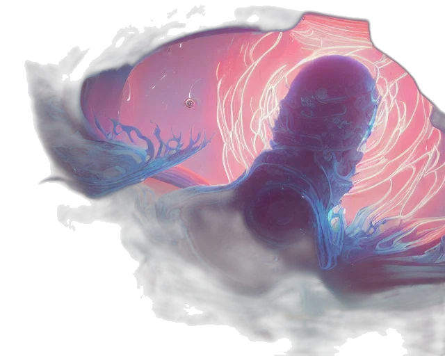 creature, hair, mask, dragon transparent PNG cut-out