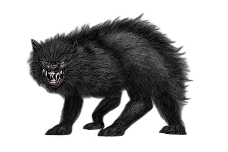 creature, animal, hair, dragon, concept art, 3d render, fantasy art, photorealistic transparent PNG cut-out