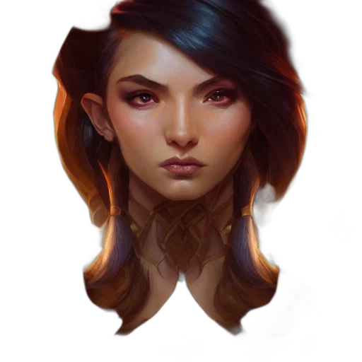 face, mask, crown, staff, fantasy art, concept art, photorealistic, pixel art transparent PNG cut-out