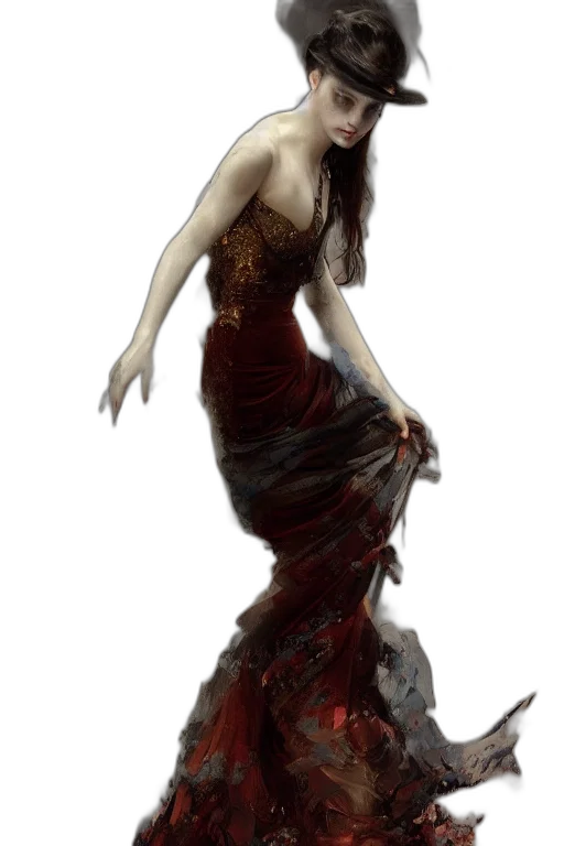 dress, creature, concept art, fantasy art transparent PNG cut-out