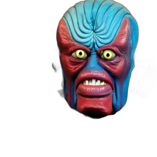 mask, creature, face, staff transparent PNG cut-out