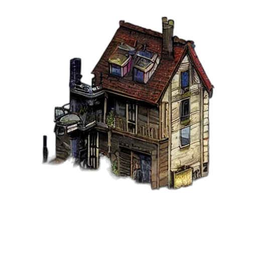 building, furniture, concept art, pixel art transparent PNG cut-out