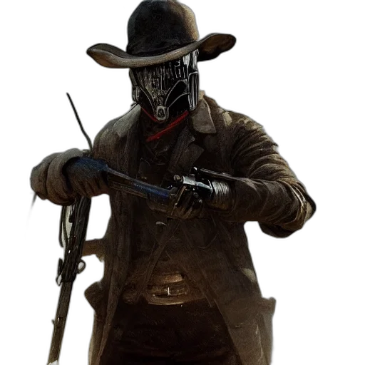 weapon, mask, staff, hat transparent PNG cut-out