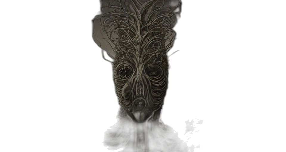 mask, face, creature, crown transparent PNG cut-out