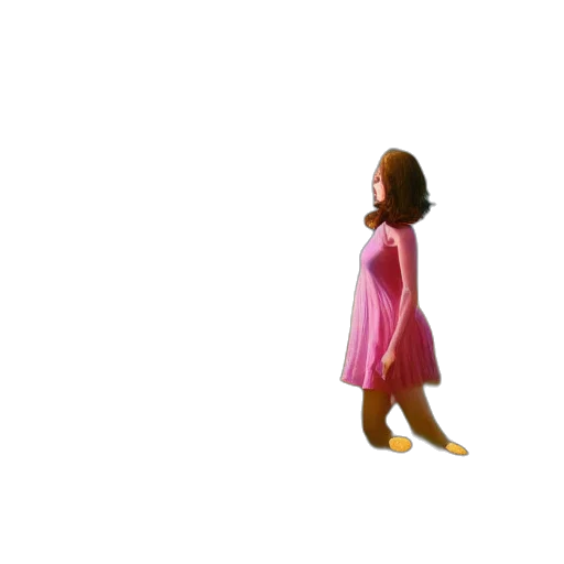 dress, robot, creature, hair transparent PNG cut-out