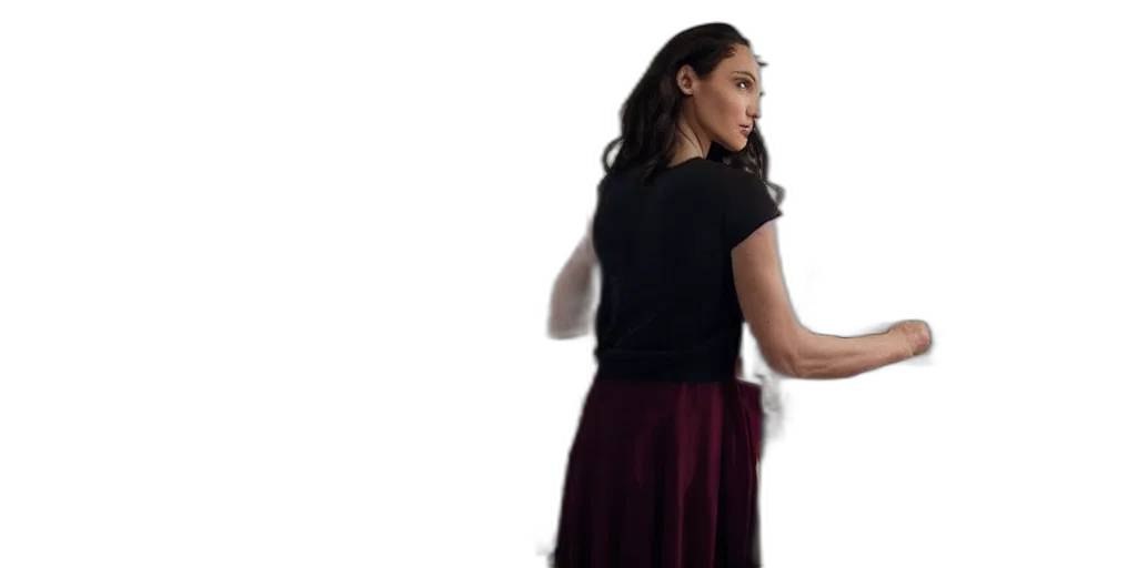 dress, staff, gal, gadot, stands, her, easel, dressed transparent PNG cut-out