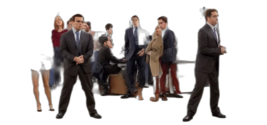 staff, concept art, city street, fire transparent PNG cut-out