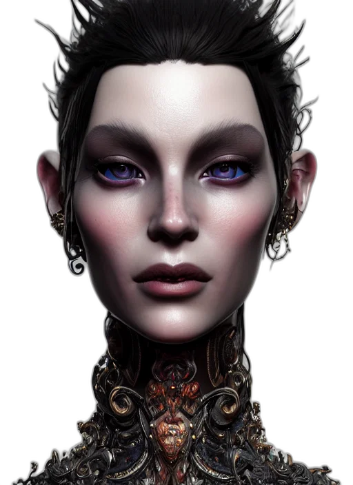 face, robot, jewelry, mask, fantasy art, photorealistic, concept art, cyberpunk transparent PNG cut-out