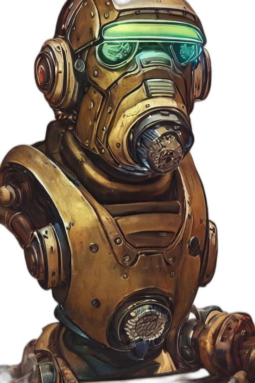 robot, mask, face, staff transparent PNG cut-out