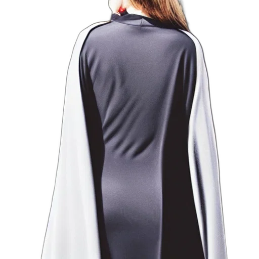 dress, jacket, concept art, caped transparent PNG cut-out