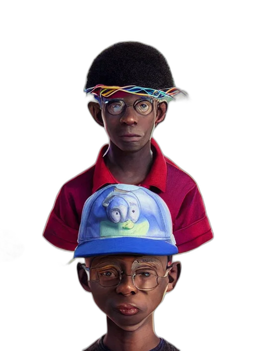 hat, face, staff, mask, 3d render, concept art, photorealistic, cartoon transparent PNG cut-out