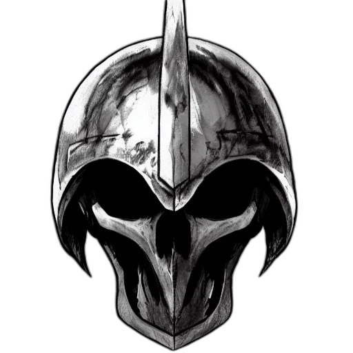 mask, sword, crown, face, fantasy art, concept art, comic book art, pixel art transparent PNG cut-out