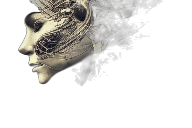 mask, dragon, face, hair transparent PNG cut-out